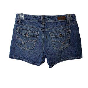 Tommy Hilfiger Y2K Vintage Jean Shorts Size 6 Denim Flap Pockets Cotton Mid Rise
